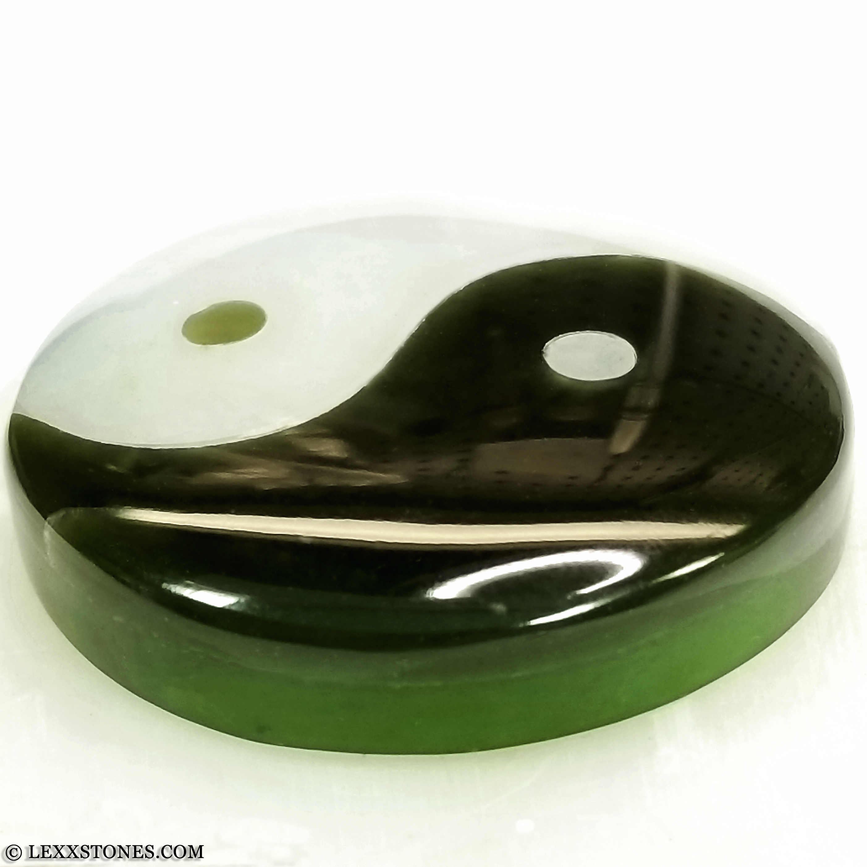 Piece of Jade 豪華版 3.74ct Natural White Green Jade, Oval, Opaque